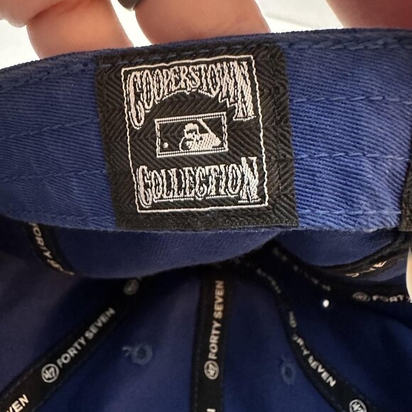 Atlanta Braves Hat Cap Fitted Mens XX-Large Blue MLB Baseball Cooperstown Coll - Picture 10 of 13